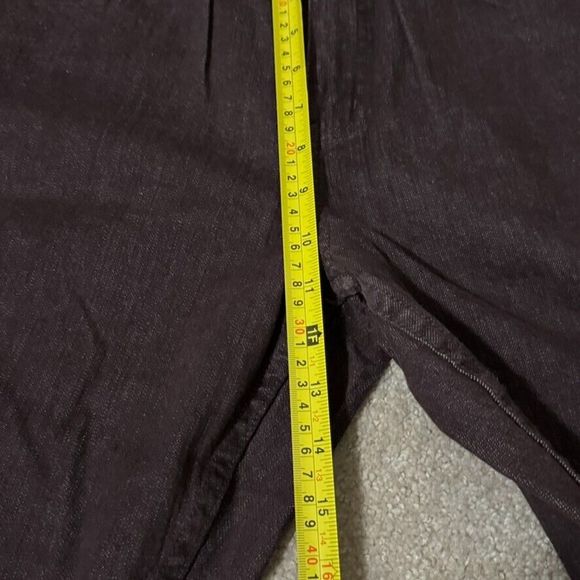 Coldwater Creek Women's Size 12 Straight Leg Brown Cotton Denim Jeans - Picture 9 of 16